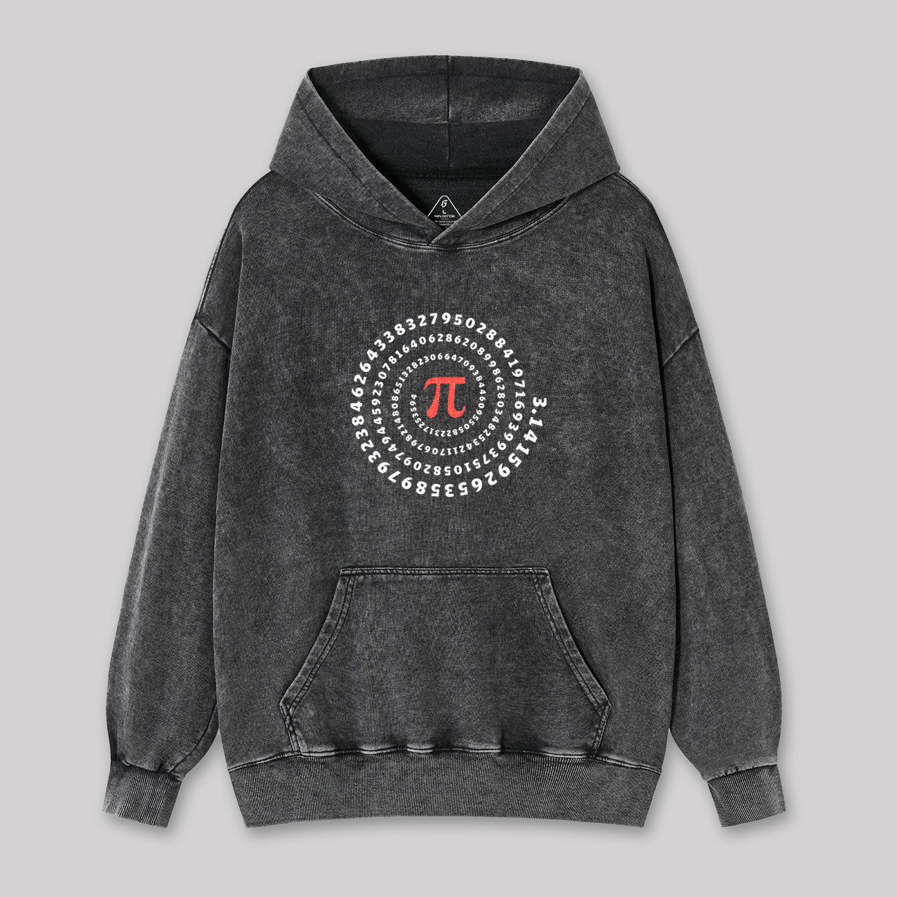Pi Science  Number Sequence Classic Washed Hoodie