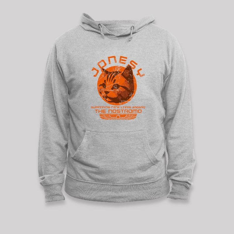 Jonesy Surviving Nine Lives Aboard The Nostromo Geek Hoodie